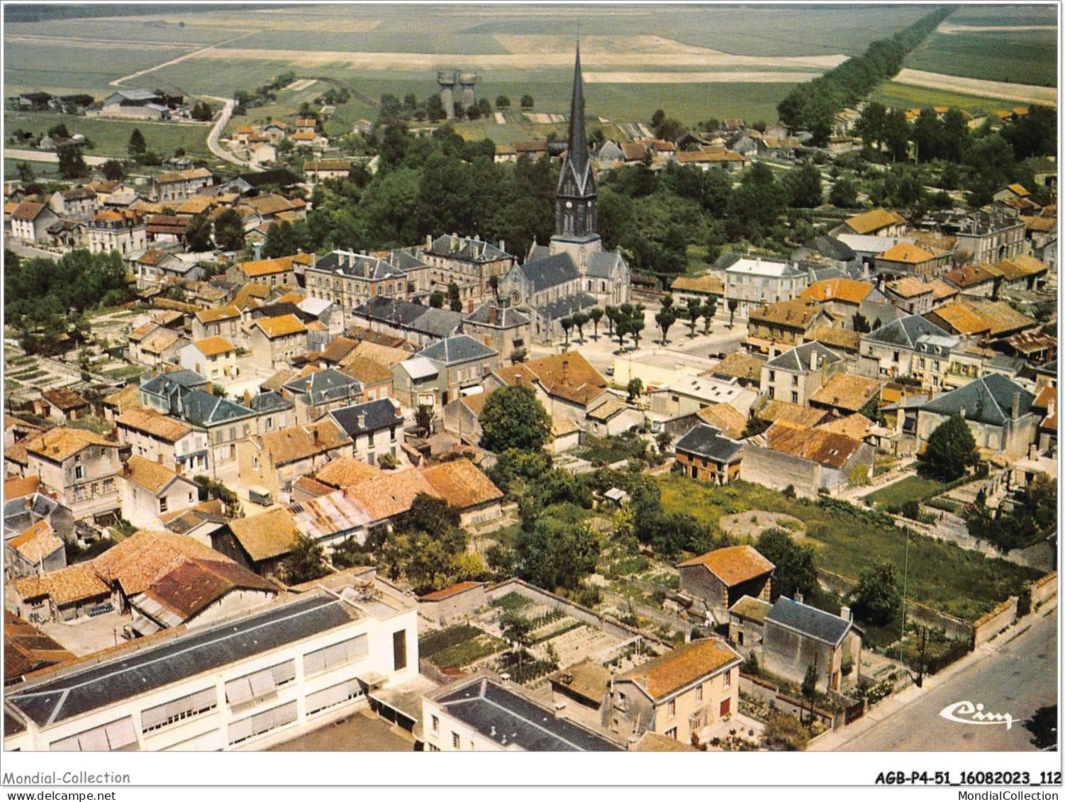 AGBP4-51-0332 - MOURMELON-LE-GRAND - Vue Générale Aérienne  - Mourmelon Le Grand