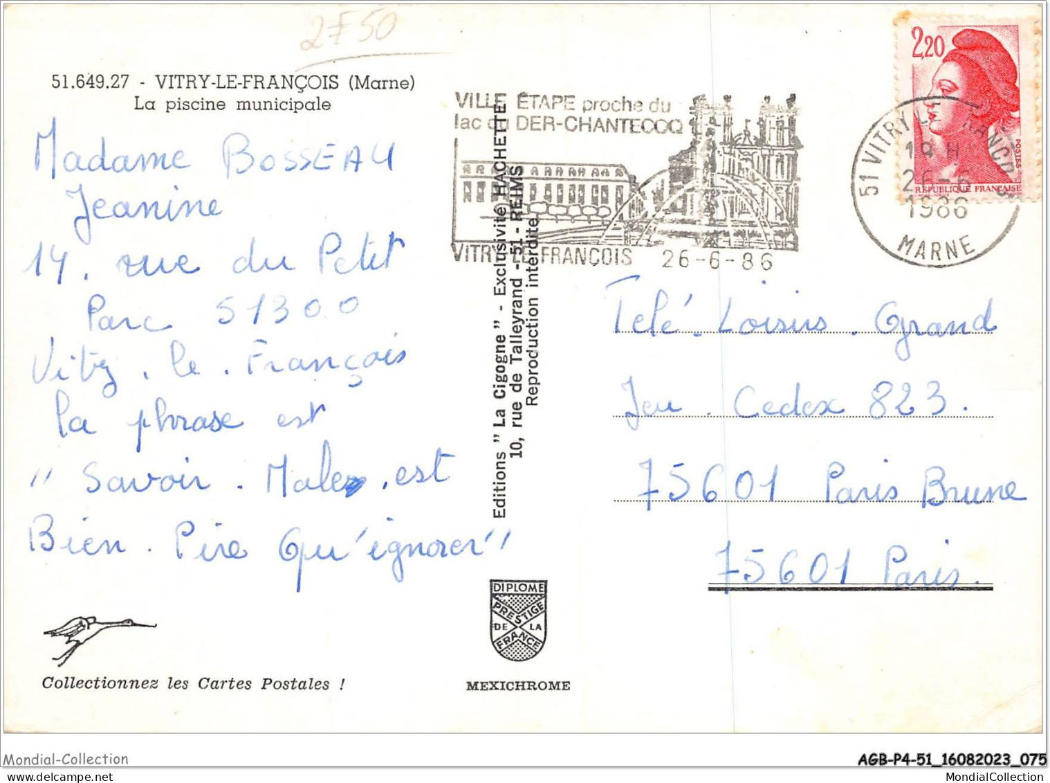 AGBP4-51-0313 -VITRY-LE-FRANCOIS  - La Piscine Municipale  - Vitry-le-François
