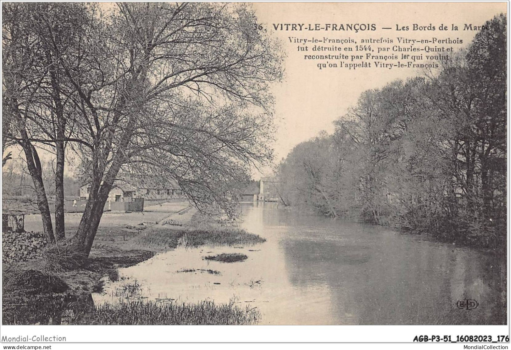 AGBP3-51-0267 - VITRY-LE-FRANCOIS - Les Bords De La Marne  - Vitry-le-François