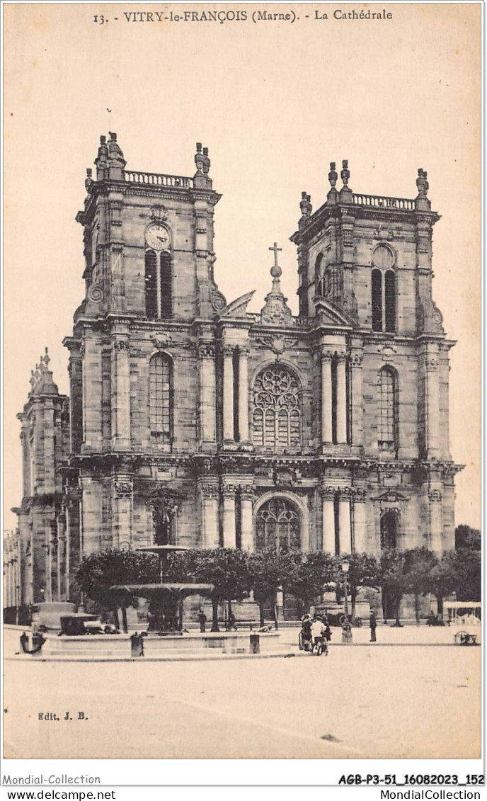 AGBP3-51-0255 -VITRY-LE-FRANCOIS - La Cathédrale  - Vitry-le-François