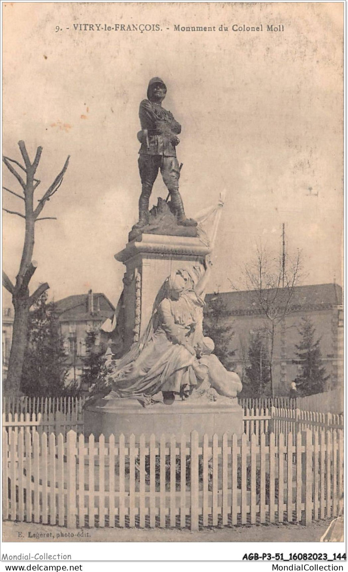 AGBP3-51-0251 -VITRY-LE-FRANCOIS - Monument Du Colonel Moll - Vitry-le-François