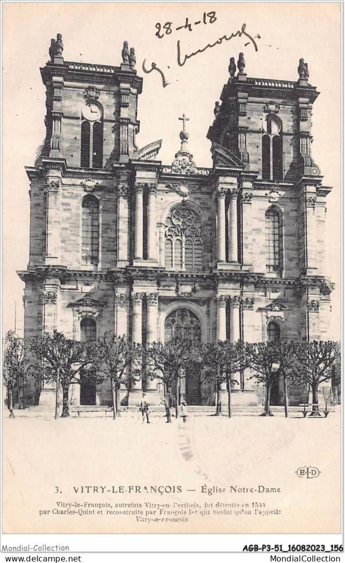 AGBP3-51-0257 -VITRY-LE-FRANCOIS - Eglise Notre Dame  - Vitry-le-François