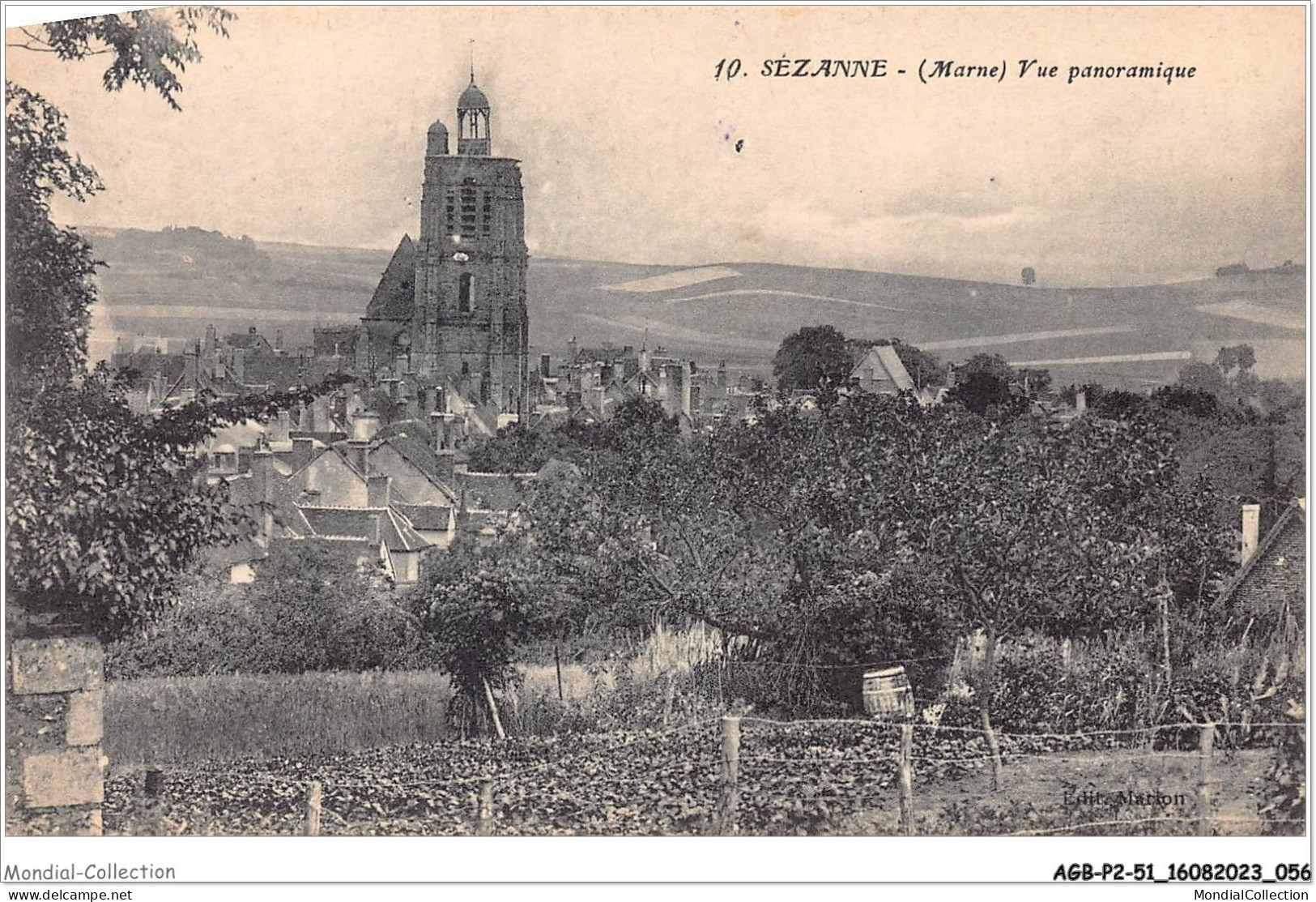 AGBP2-51-0115 - SEZANNE - Vue Panoramique  - Sezanne