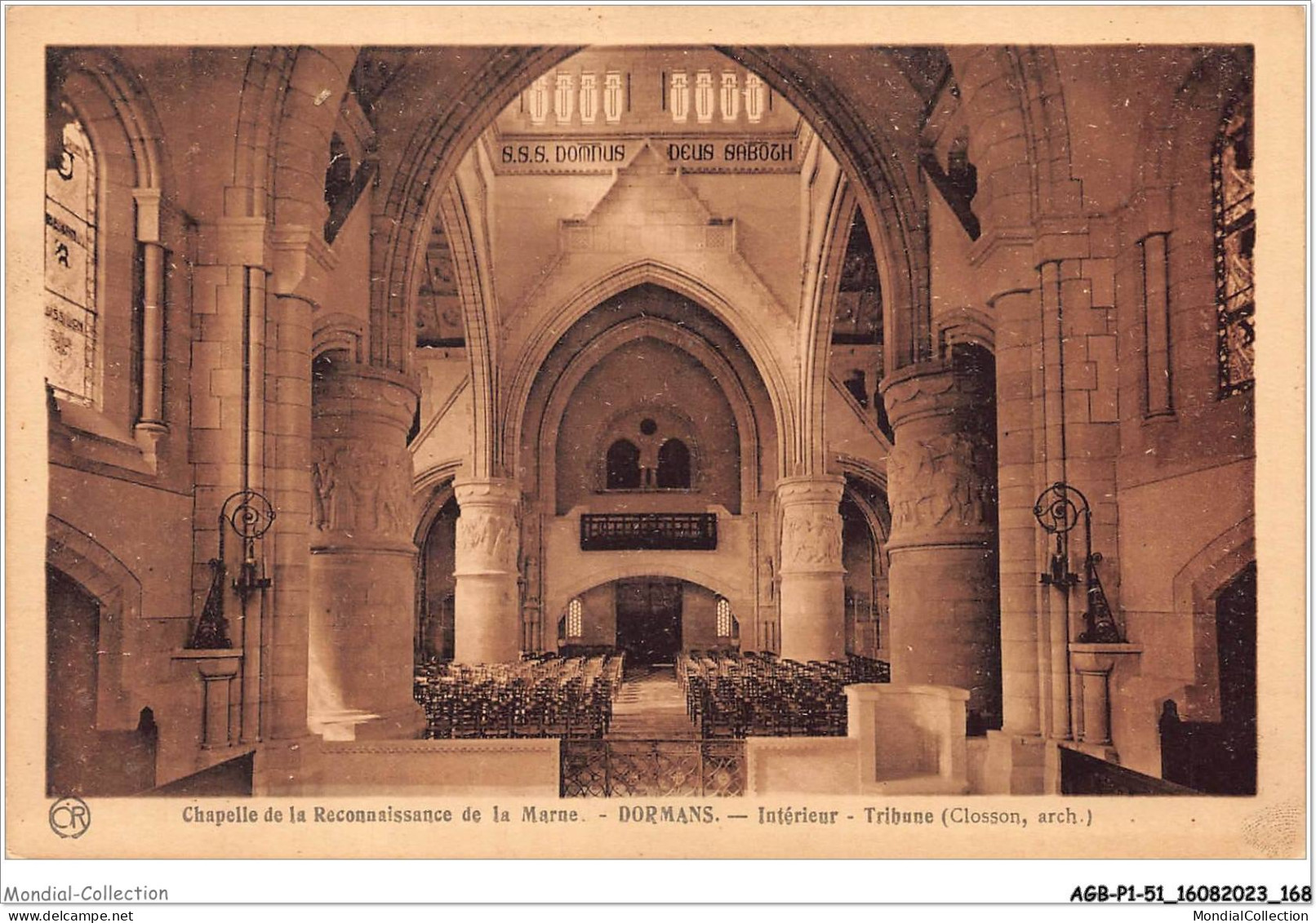 AGBP1-51-0085 - DORMANS - Chapelle De La Reconnaissance - Intérieur - Tribune  - Dormans