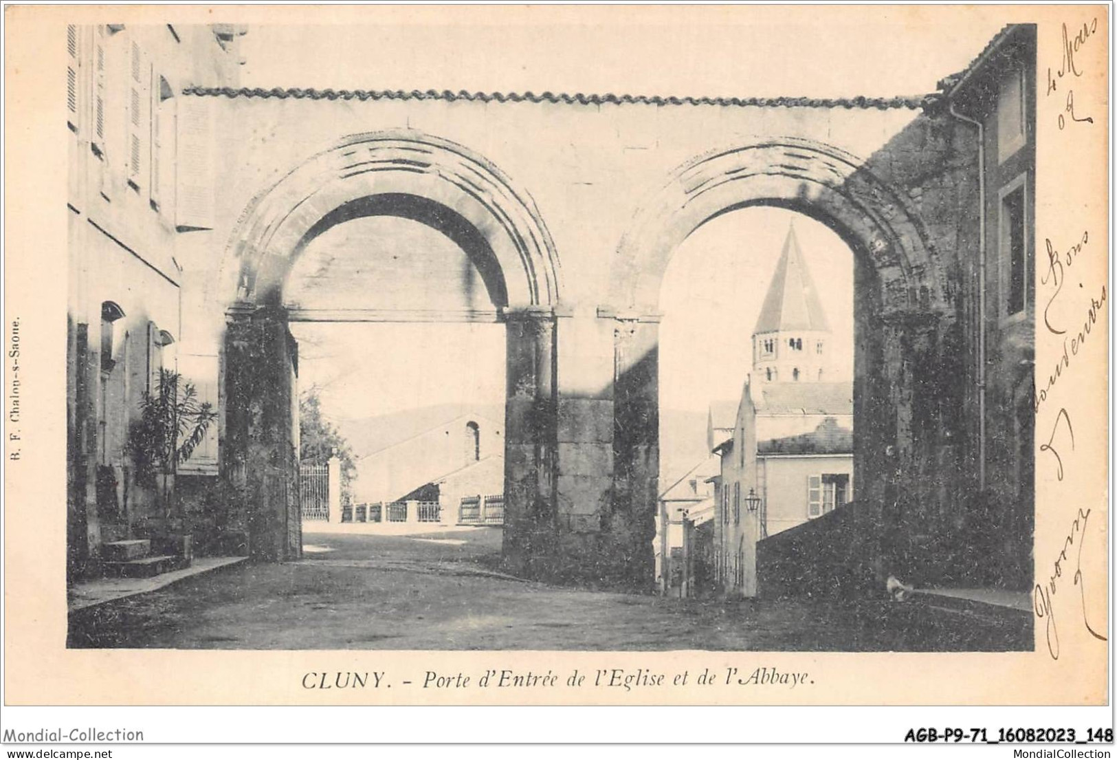 AGBP9-71-0898 - CLUNY - Porte D'entrée De L'eglise Et De L'abbaye  - Cluny