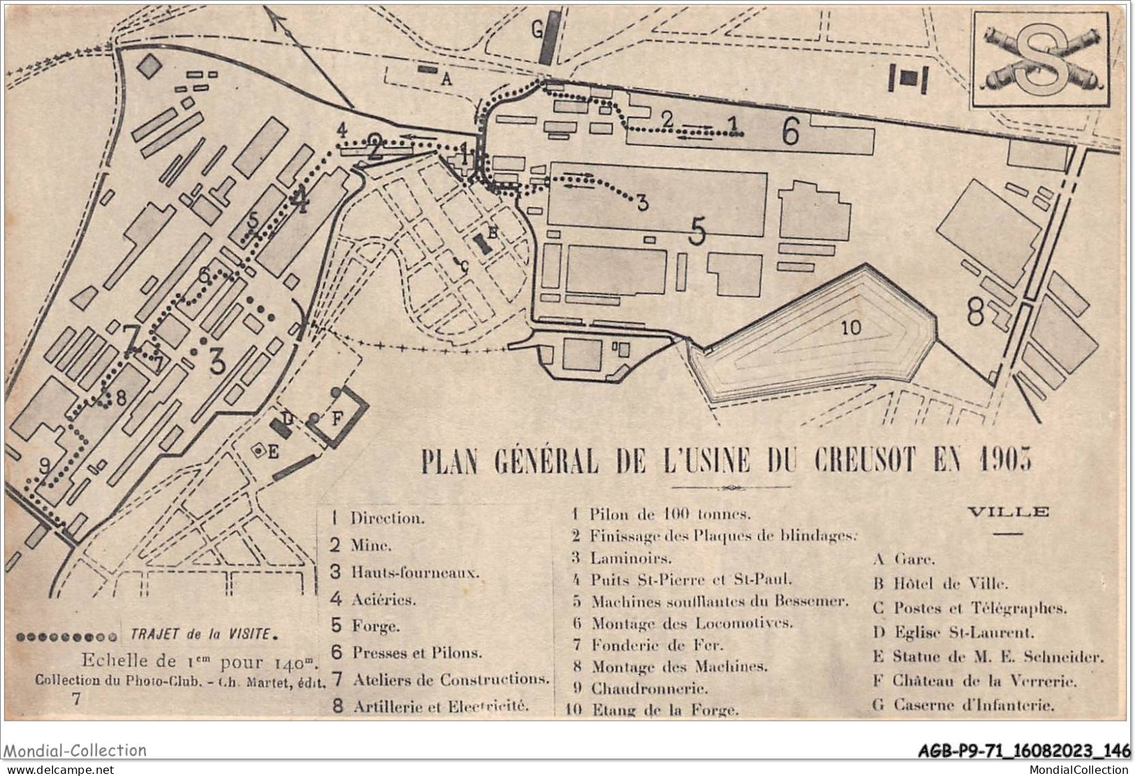 AGBP9-71-0897 - LE-CREUSOT - Plan Général De L'usine Du Creusot En 1903 - Le Creusot