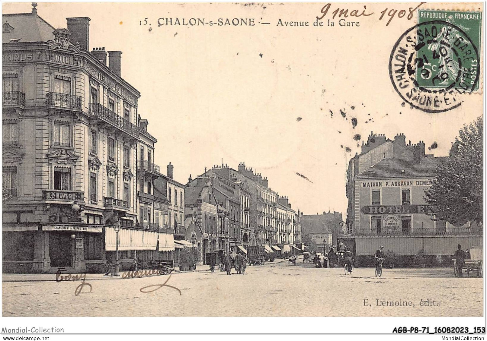 AGBP8-71-0773 - CHALON-SUR-SAONE - Avenue De La Gare  - Chalon Sur Saone