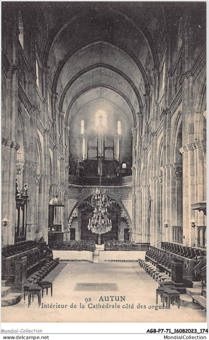 AGBP7-71-0651 - AUTUN - Intérieur De La Cathédrale Coté Des Orgues  - Autun