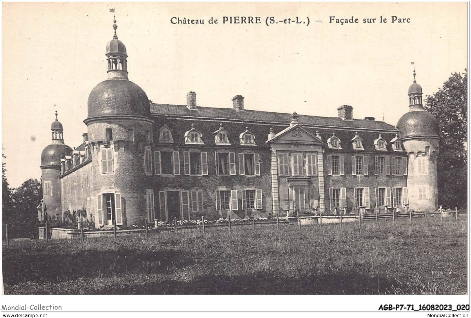 AGBP7-71-0574 - CHALON-SUR-SAONE - Chateau De Pierre - Facade Sur Le Parc  - Chalon Sur Saone