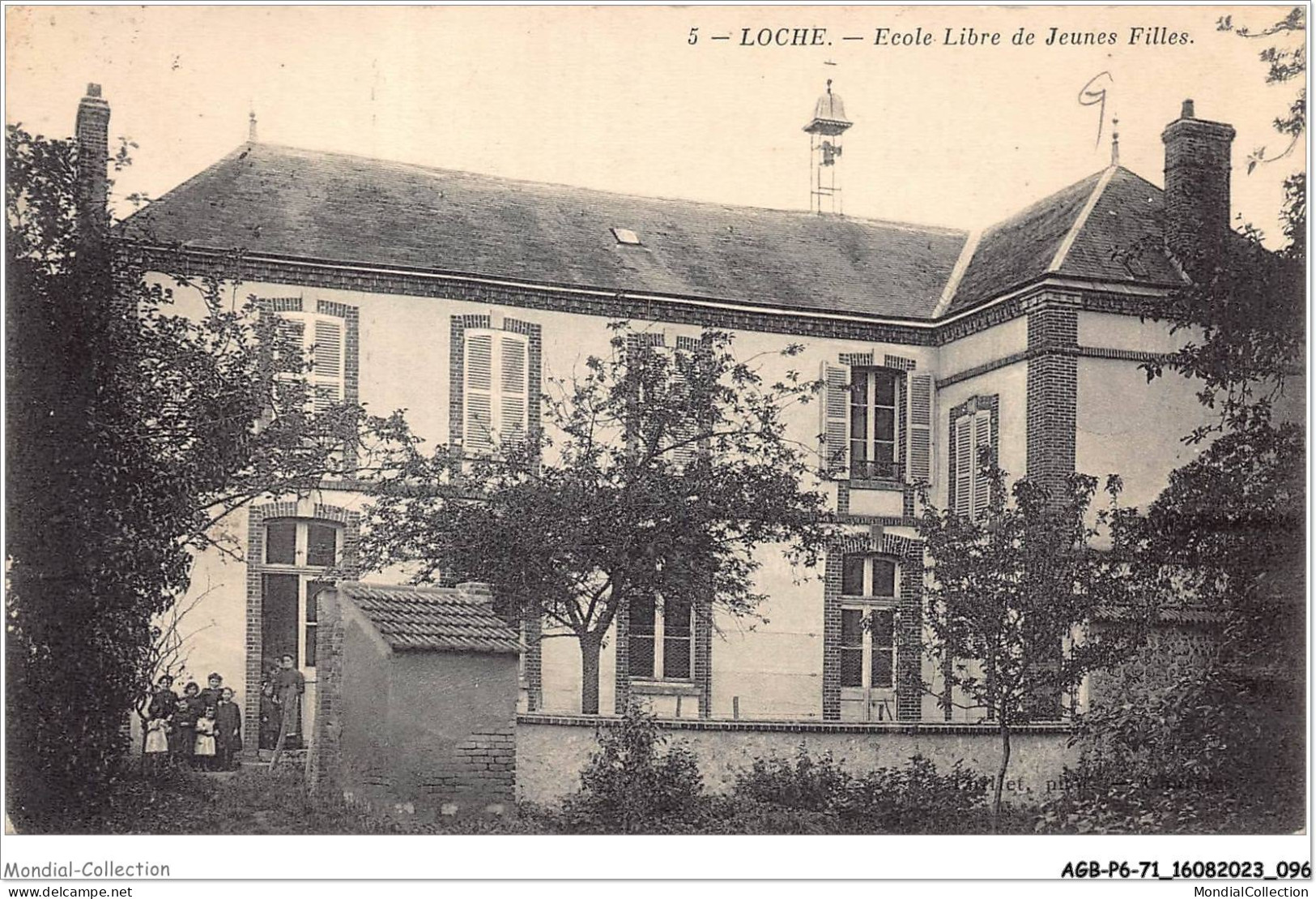 AGBP6-71-0398 - LOCHE VER LES CHATRES Ecole Libre De Jeunrs Filles - Altri & Non Classificati