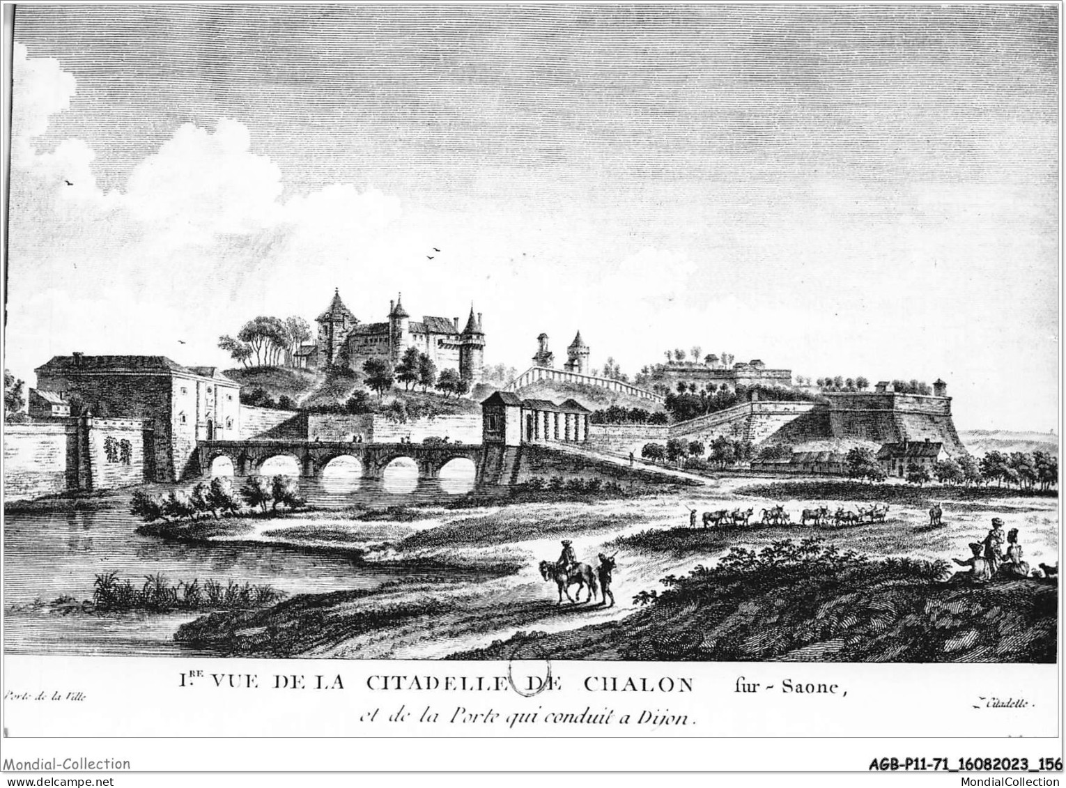 AGBP11-71-1124 - CHALON-SUR-SAONE - 1re Vue De La Citadelle De Chalon  - Chalon Sur Saone