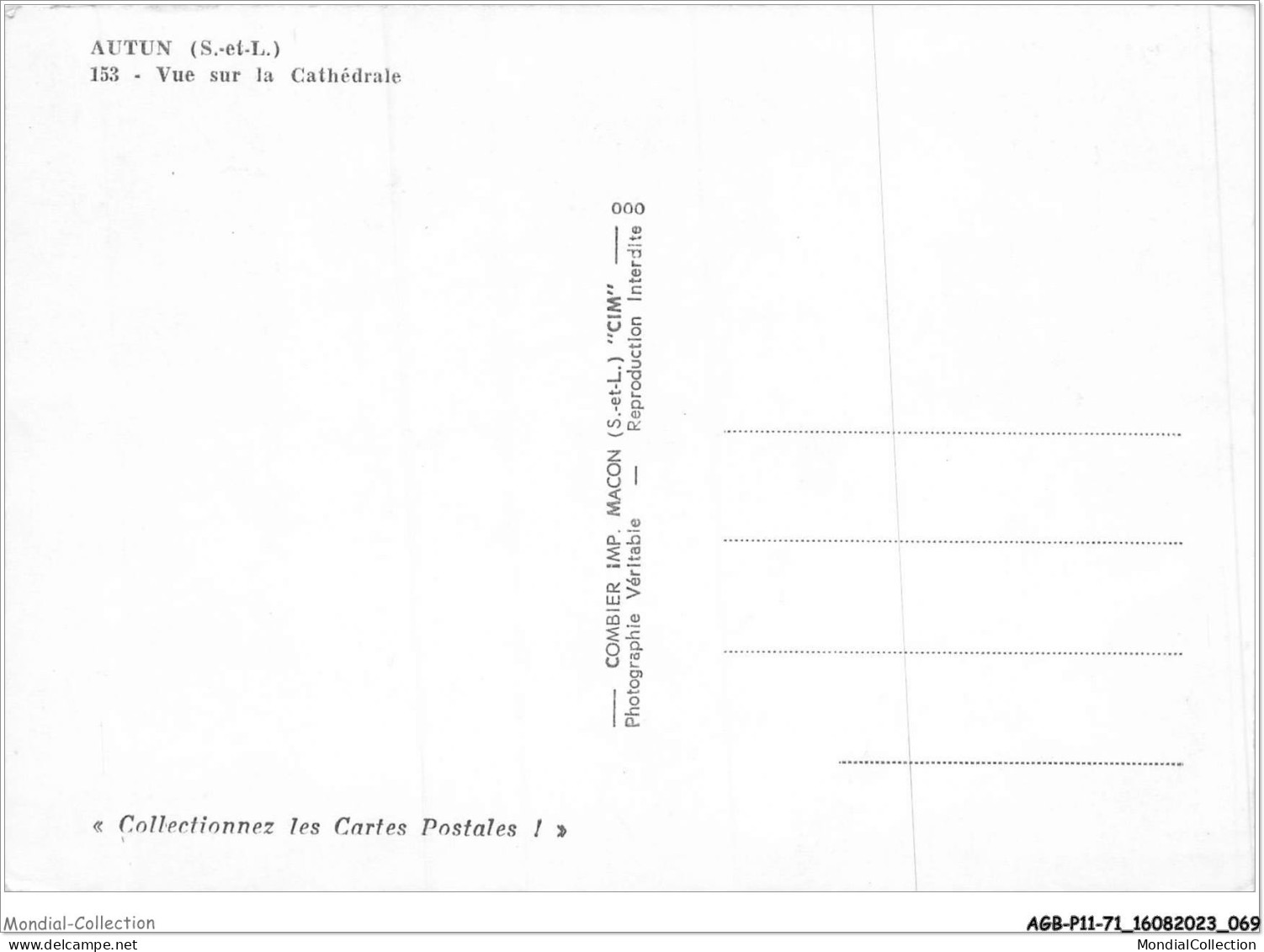 AGBP11-71-1079 - AUTUN - Vue Sur La Cathédrale  - Autun