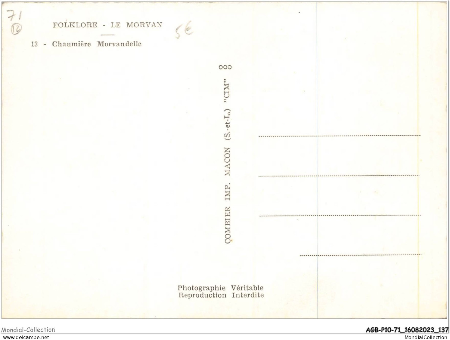 AGBP10-71-1043 - MACON - Chaumière Morvandelle  - Macon
