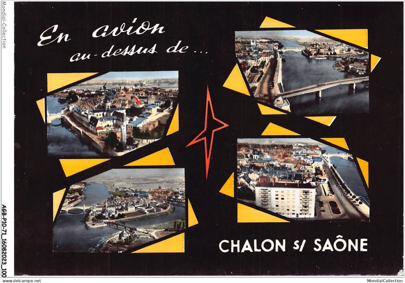 AGBP10-71-1025 - CHALON-SUR-SAONE - En Avion Au Dessus De  - Chalon Sur Saone