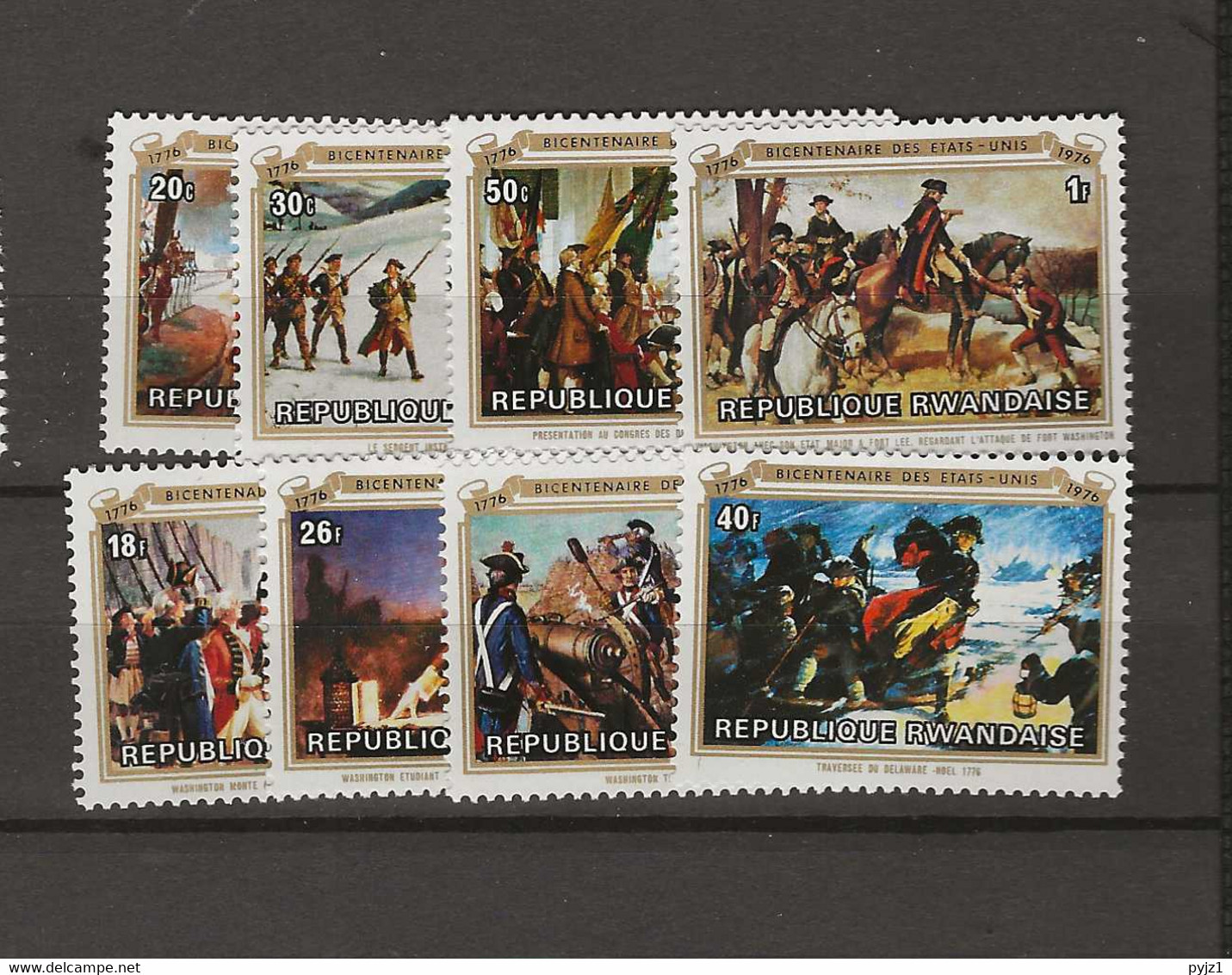 1976 MNH Rwanda, USA - Unused Stamps