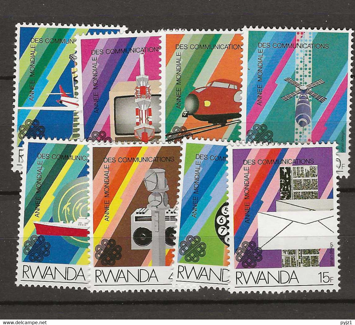 1984 MNH Rwanda, Mi 1259-66 - Nuevos