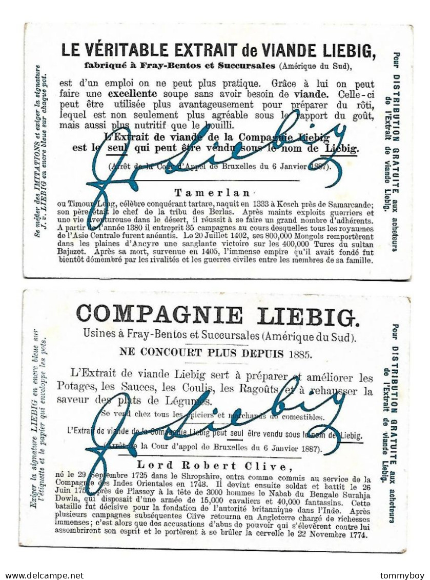 S 765, Liebig 6 Cards, Grands Conquérants (1 Card Has Minor Damage On The Right Side),  (ref B19) - Liebig