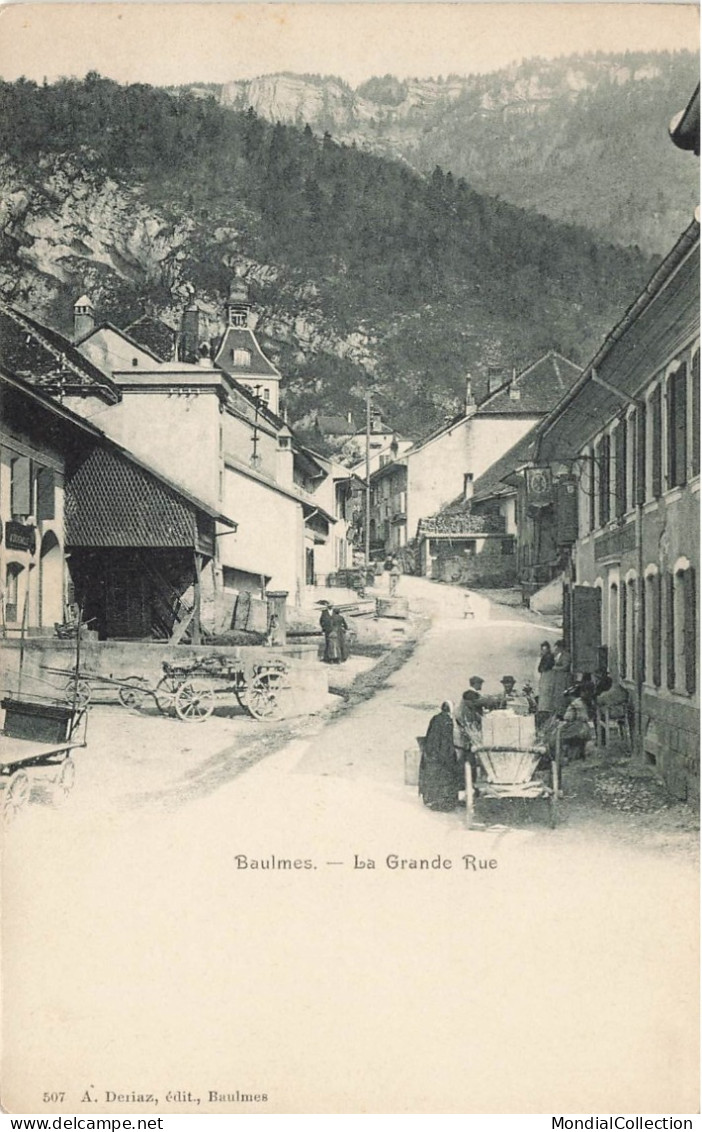 MIKIBP10-021- SUISSE BAULMES LA GRANDE RUE - Baulmes