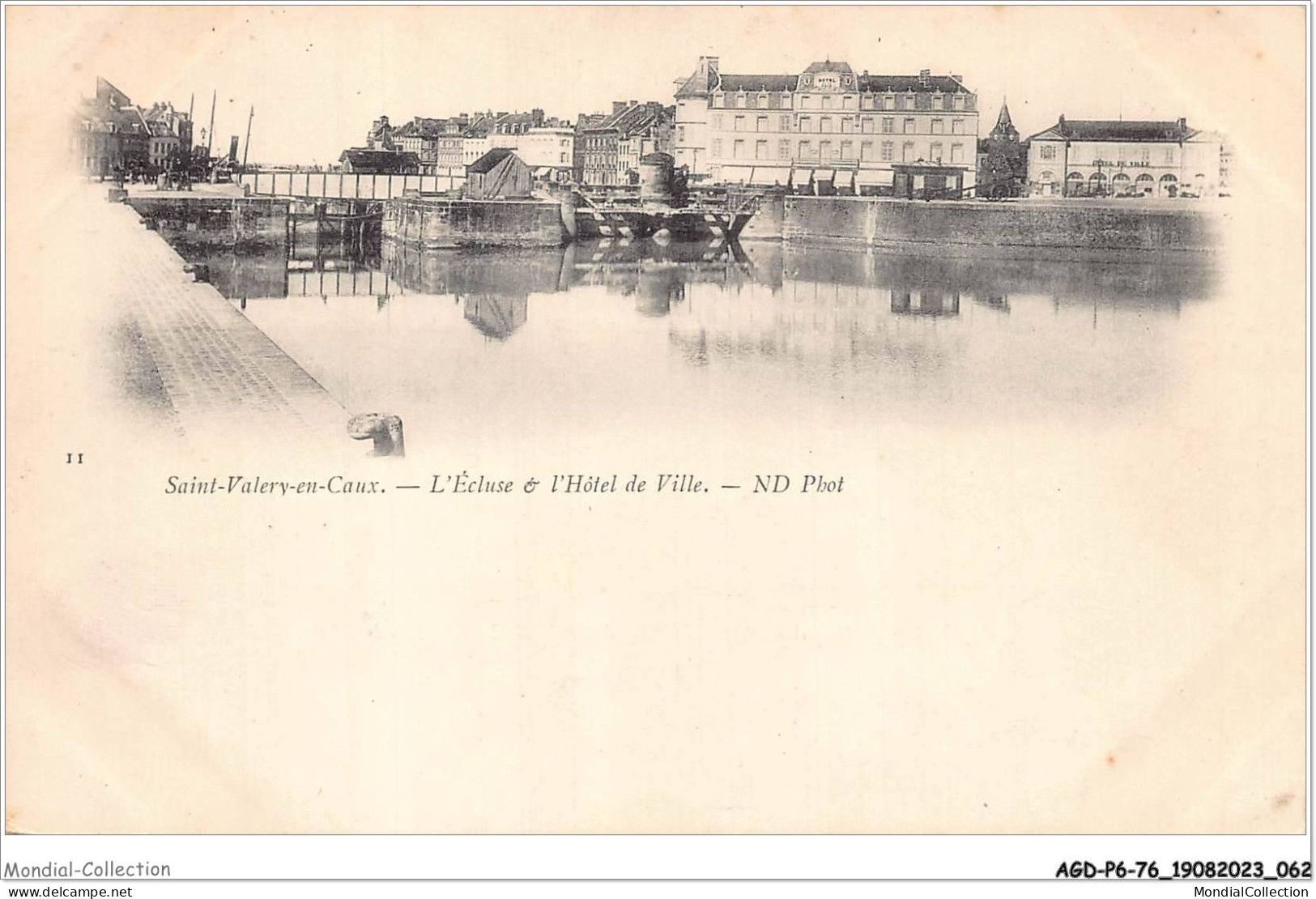 AGDP6-76-0462 - SAINT-VALERY-EN-CAUX - L'écluse Et L'hotel De Ville  - Saint Valery En Caux