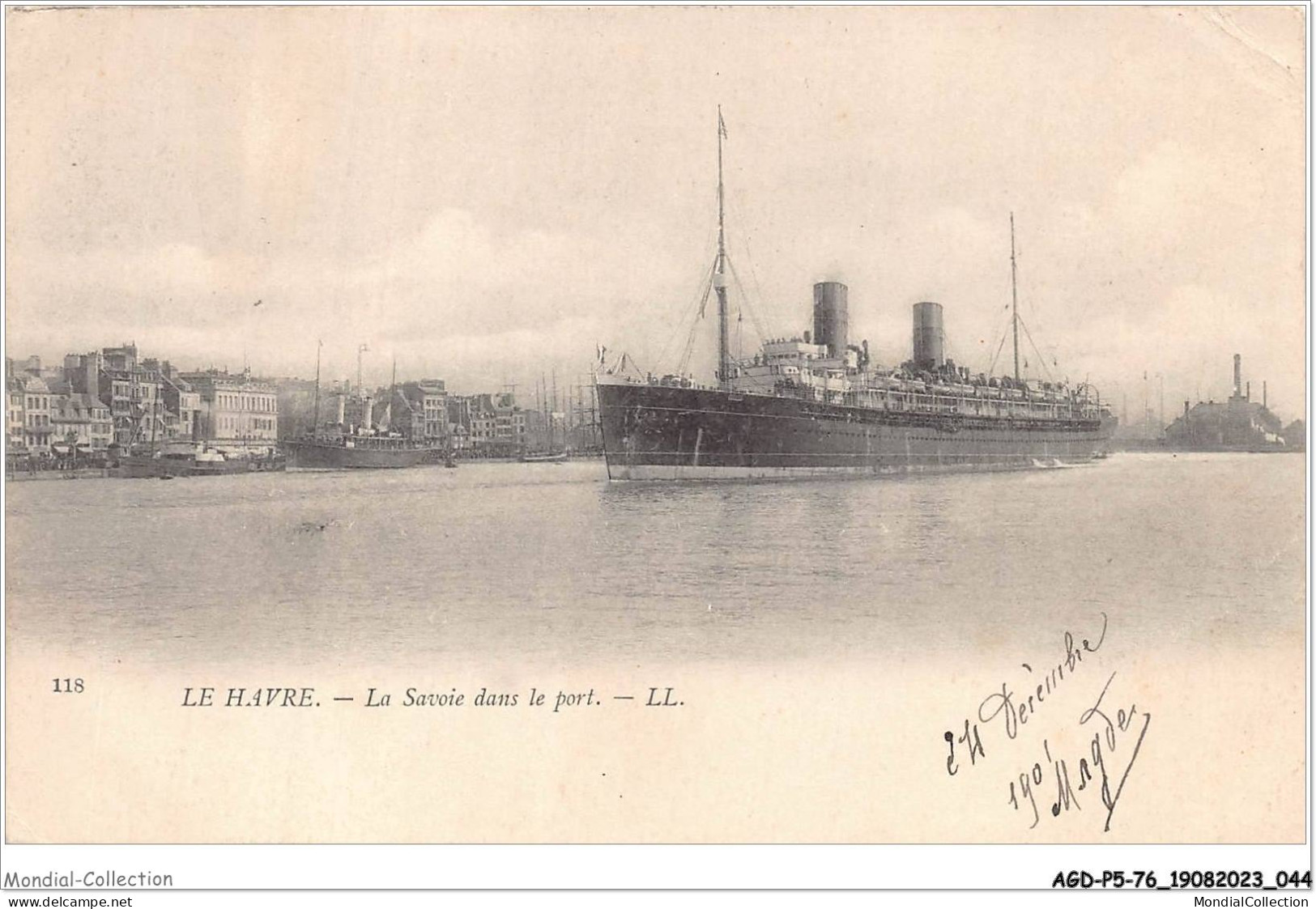 AGDP5-76-0377 - LE HAVRE - La Savoie Dans Le Port  - Porto