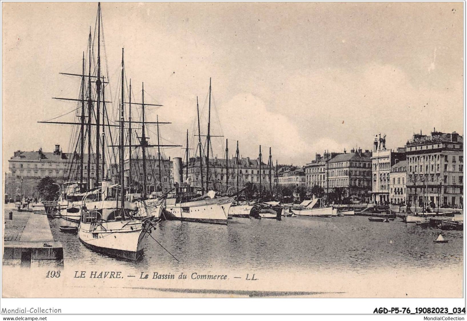 AGDP5-76-0372 - LE HAVRE - Le Bassin Du Commerce  - Portuario