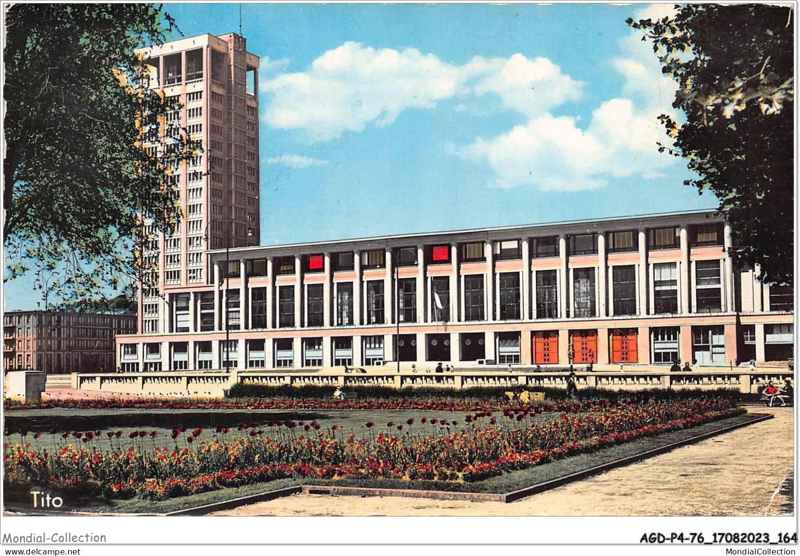 AGDP4-76-0352 - LE HAVRE - L'hôtel De Ville  - Square Saint-Roch