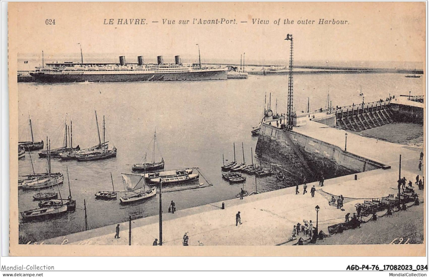 AGDP4-76-0287 - LE HAVRE - Vue Sur L'avant-port  - Portuario