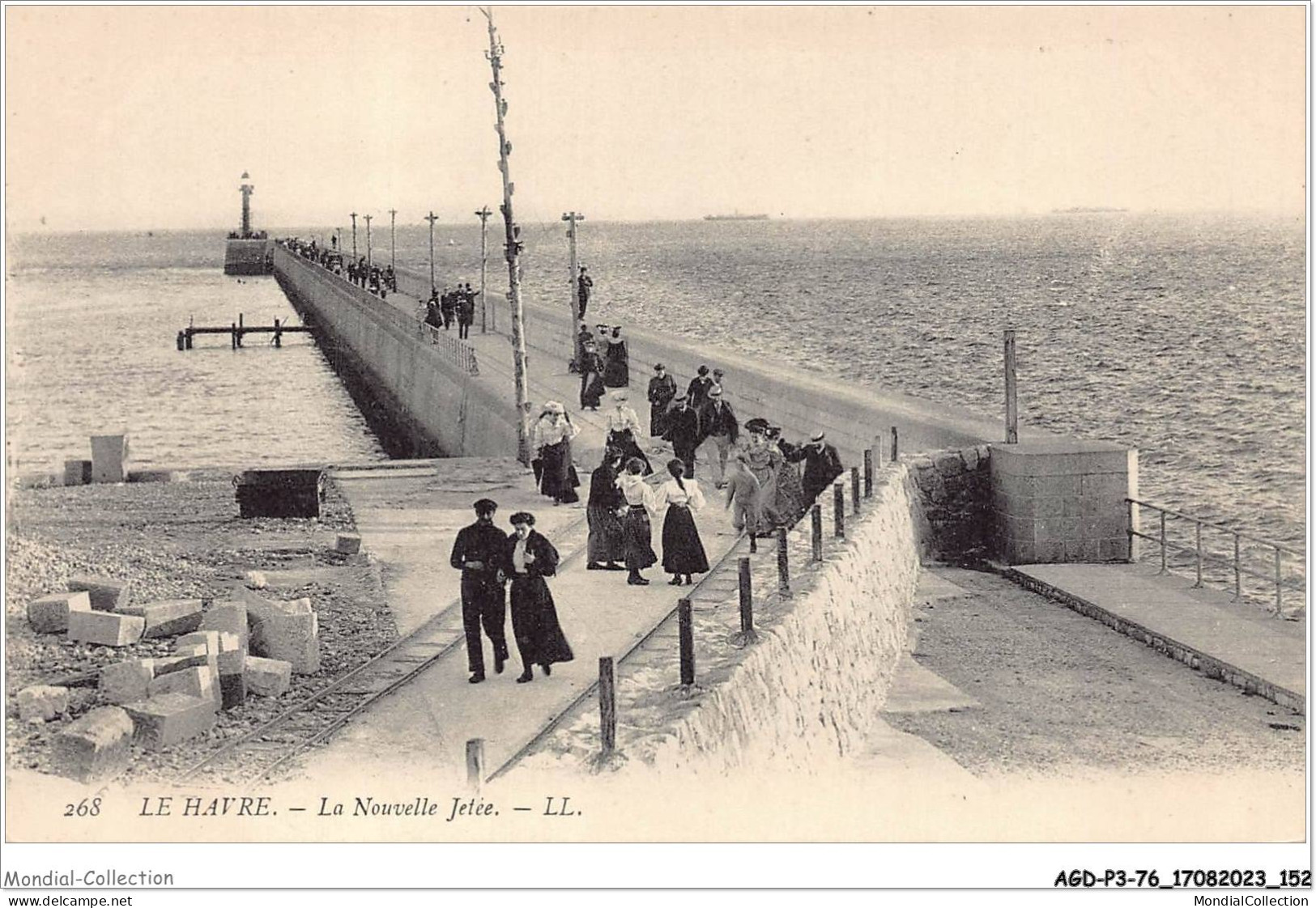 AGDP3-76-0261 - LE HAVRE - La Nouvelle Jetée  - Port