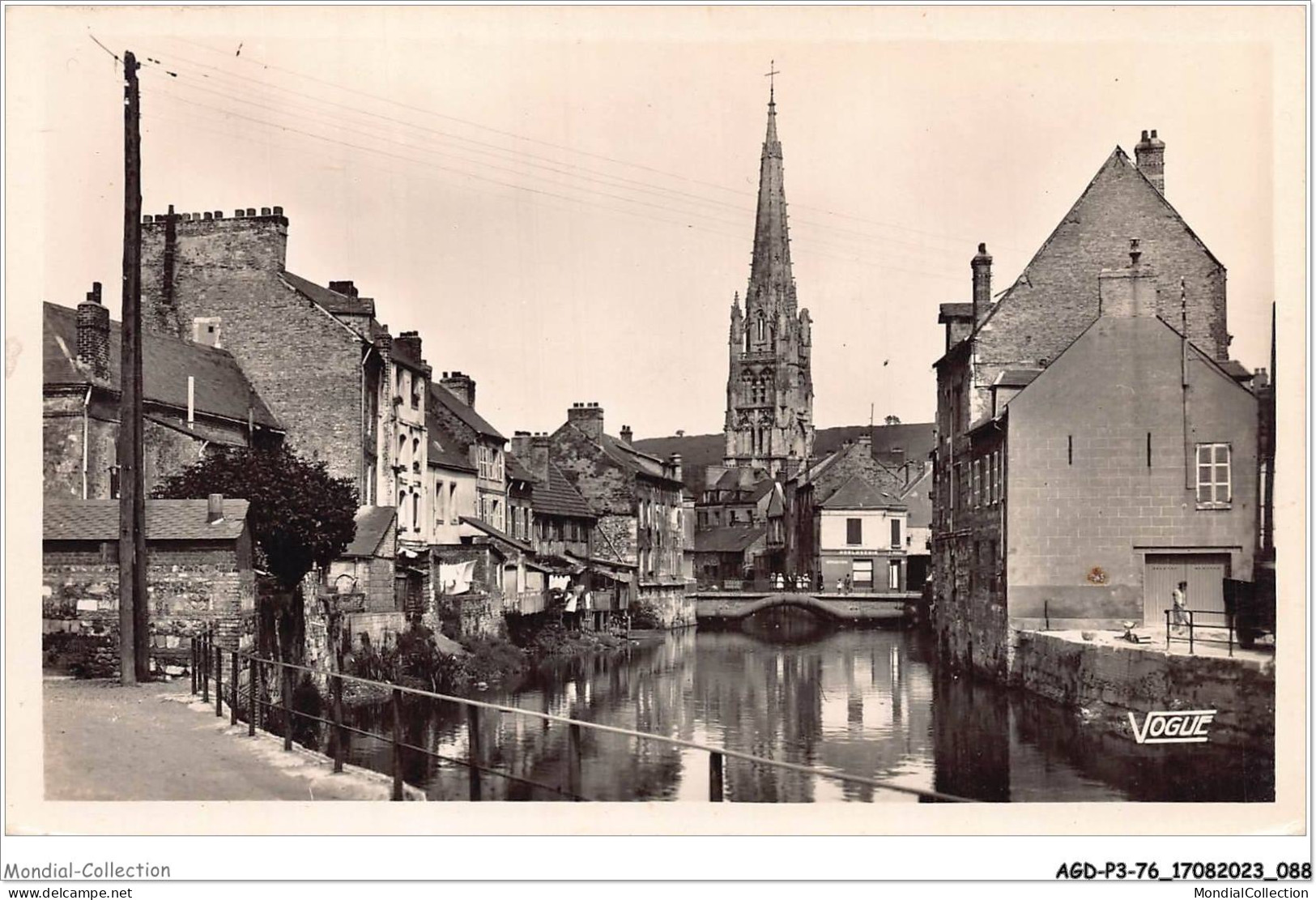 AGDP3-76-0229 - HARFLEUR - église Vue De La Lézarde  - Harfleur