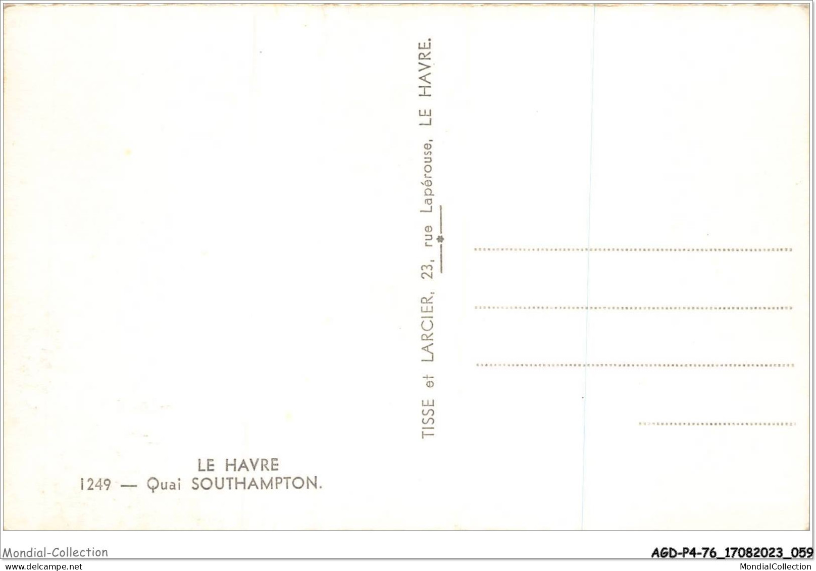 AGDP4-76-0299 - LE HAVRE - Quai Southampton  - Port