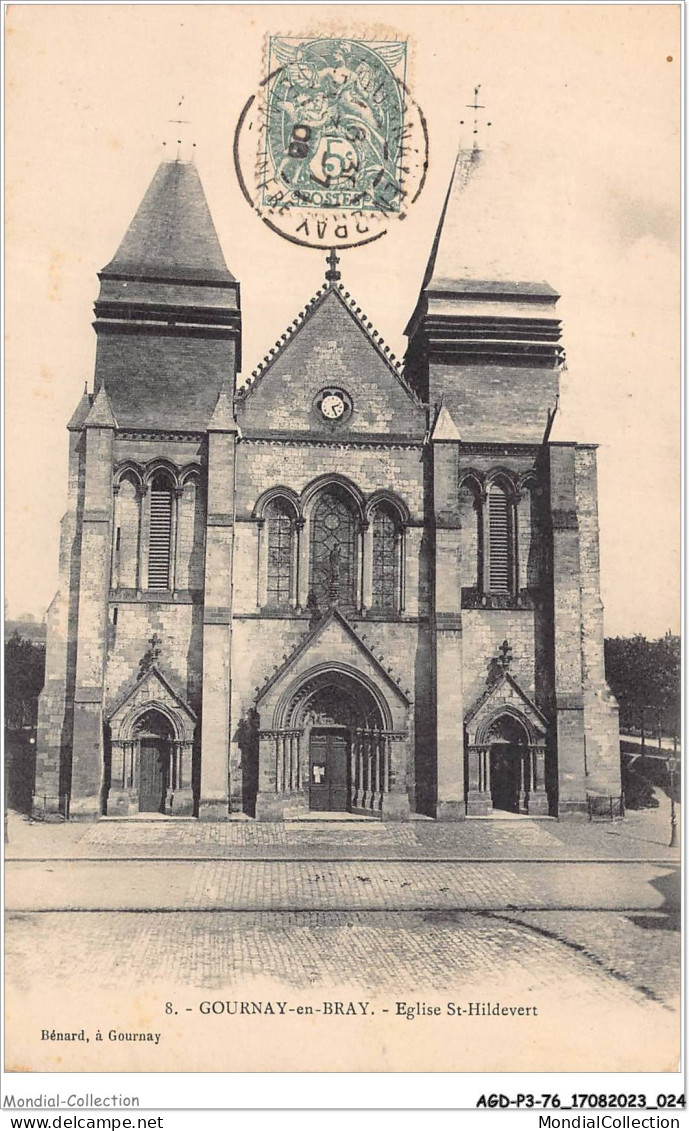 AGDP3-76-0197 - GOURNAY-EN-BRAY - église St-hildevert  - Gournay-en-Bray