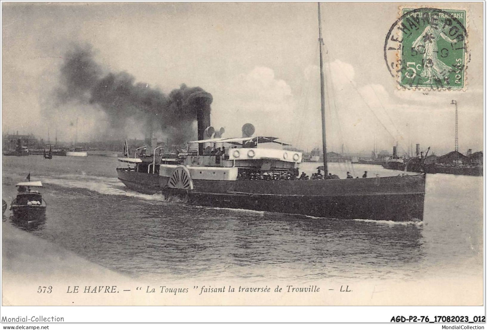 AGDP2-76-0097 - LE HAVRE - La Touques Faisant La Traversée De Trouville  - Port