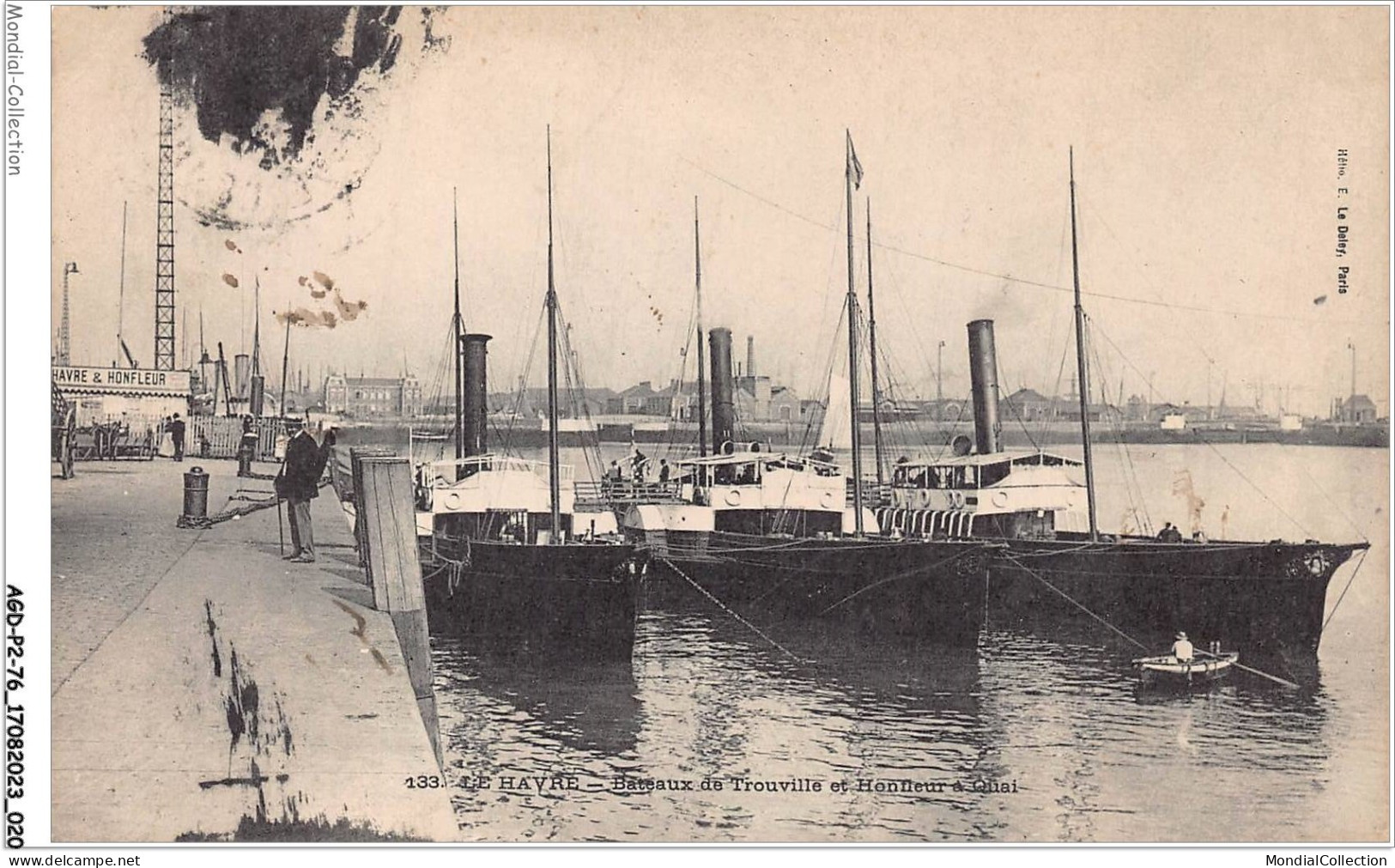 AGDP2-76-0101 - LE HAVRE - Bateaux De Trouville Et Honfleur à Quai  - Hafen