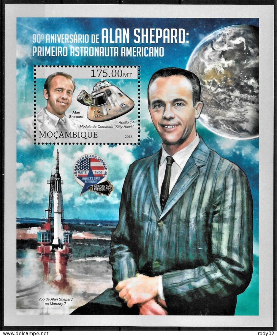 MOZAMBIQUE - ESPACE - ALAN SHEPARD - N° 5459 A 5464 ET BF 696 - NEUF** MNH - Afrika