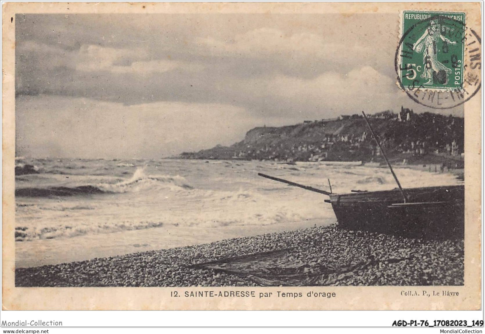 AGDP1-76-0076 - SAINTE-ADRESSE Par Temps D'orage  - Sainte Adresse