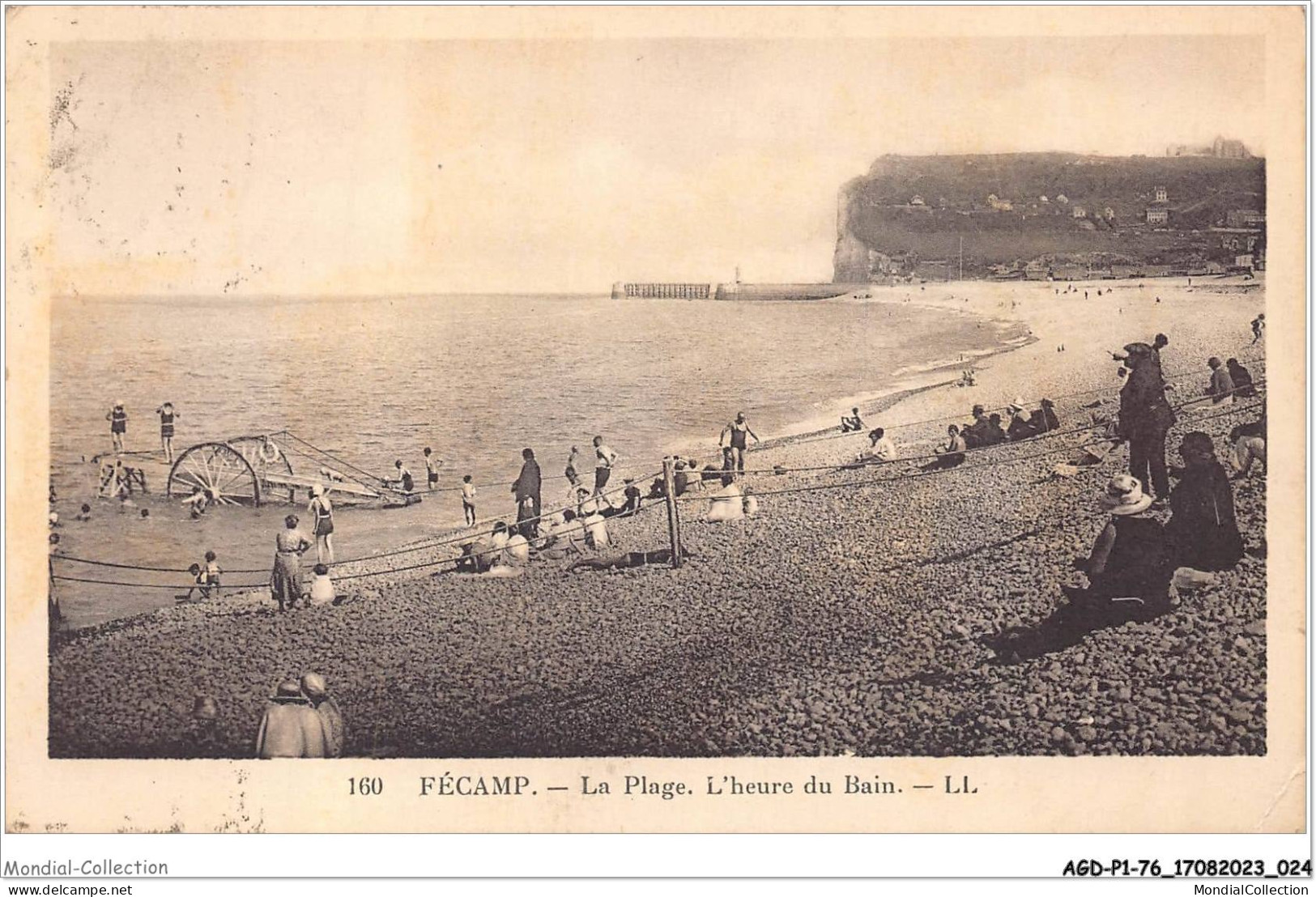 AGDP1-76-0013 - FECAMP - La Plage - L'heure Du Bain  - Fécamp