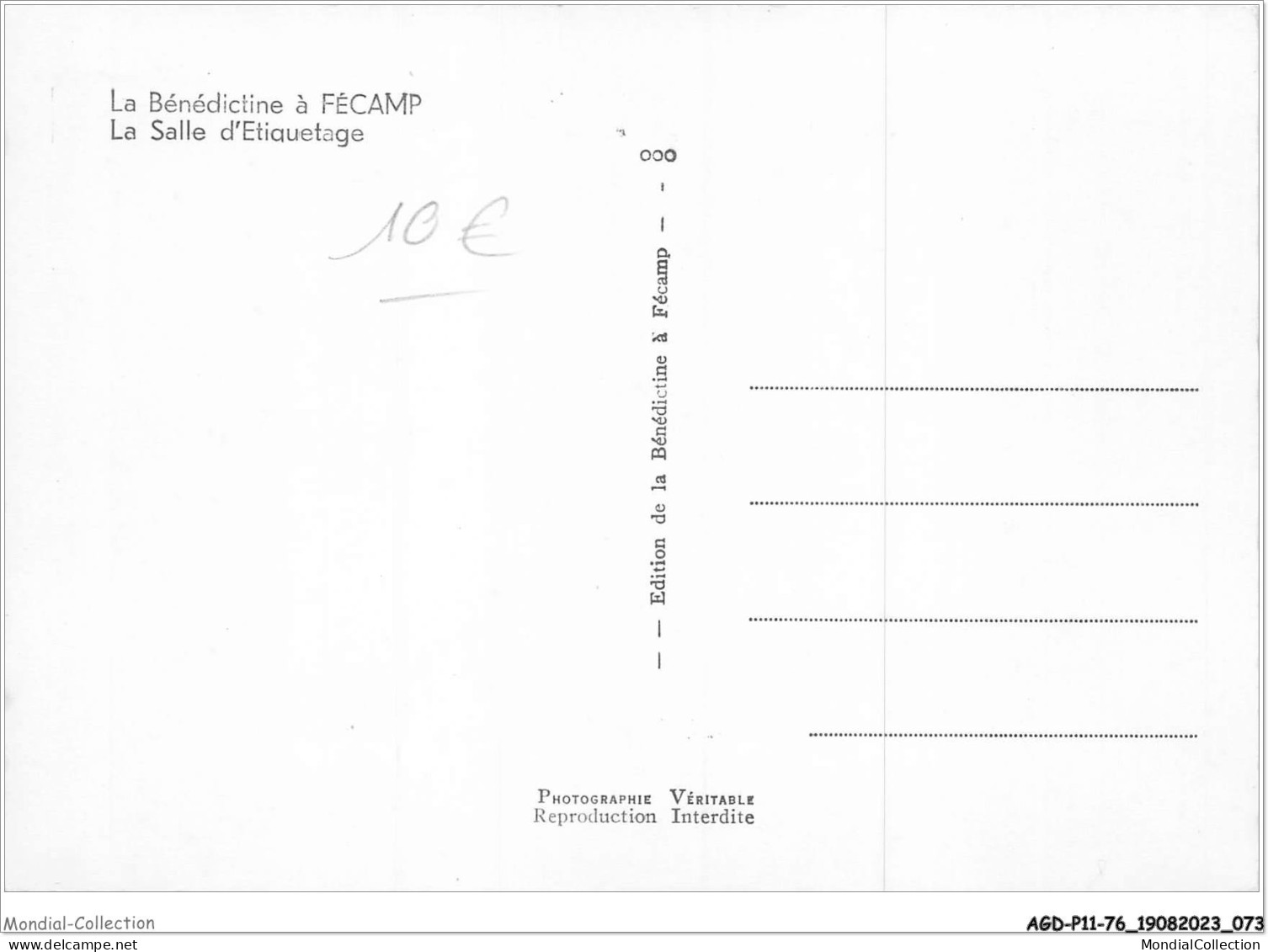 AGDP11-76-0819 - La Bénédictine A FECAMP - La Salle D'étiquetage  - Fécamp
