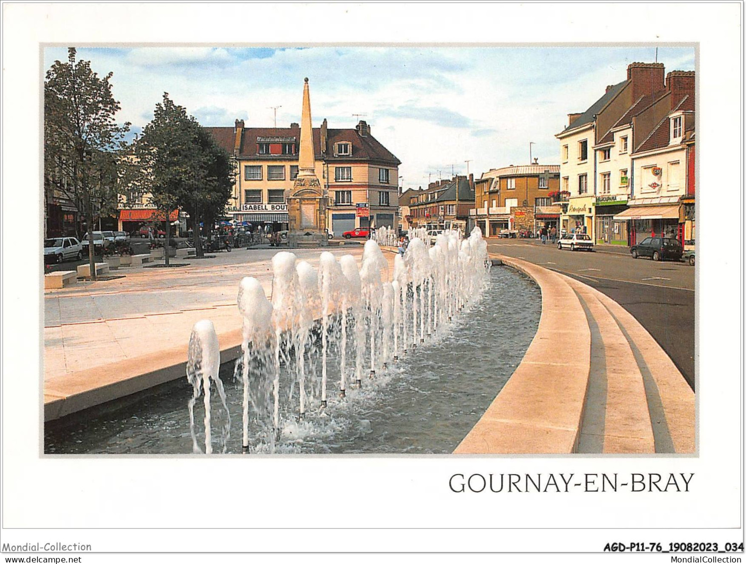 AGDP11-76-0800 - GOURNAY-EN-BRAY - Les Jets D'eau Place Nationale  - Gournay-en-Bray