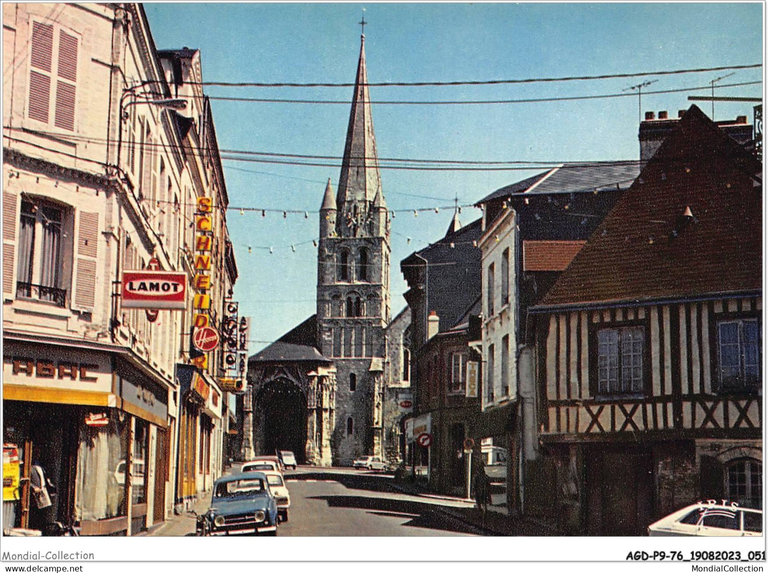 AGDP9-76-0718 - MONTVILLIERS - Rue De La République - Au Fond L'abbaye  - Montivilliers
