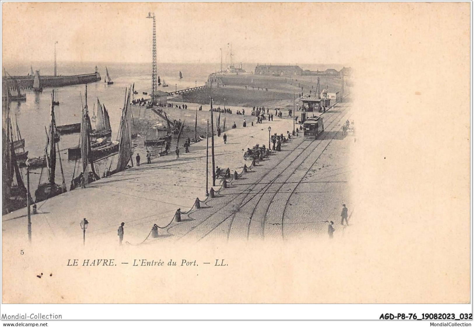 AGDP8-76-0622 - LE HAVRE - L'entrée Du Port  - Hafen