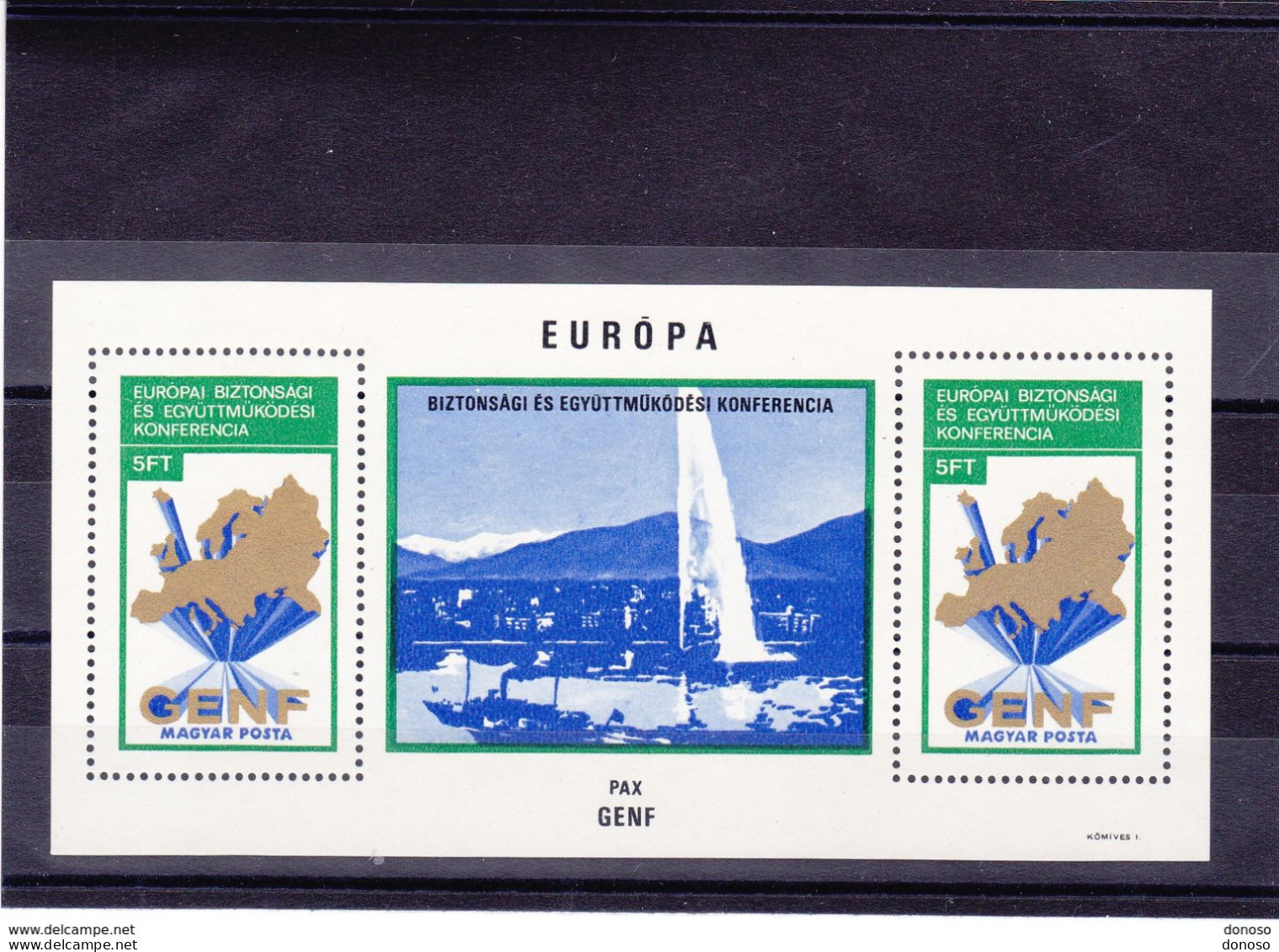 HONGRIE 1973 CSCE EUROPE Yvert BF 109, Michel Block 103 NEUF** MNH Cote 15 Euros - Blocks & Kleinbögen
