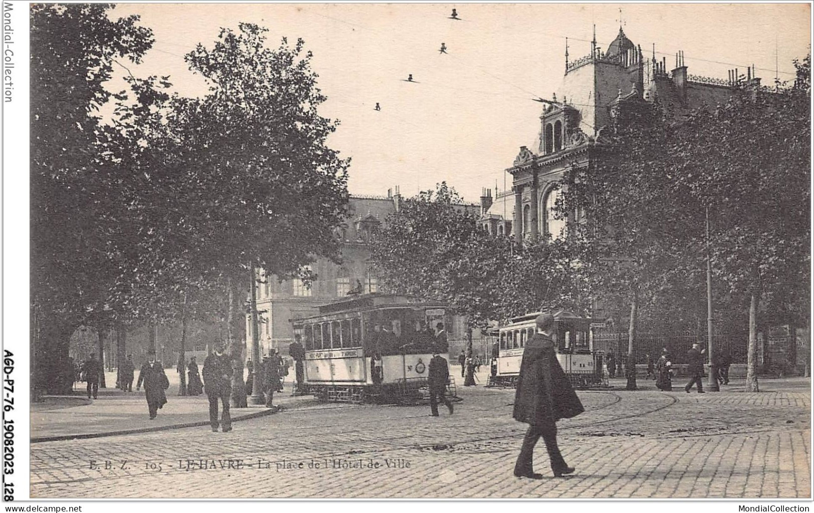 AGDP7-76-0587 - LE HAVRE - La Place De L'hotel De Ville  - Graville