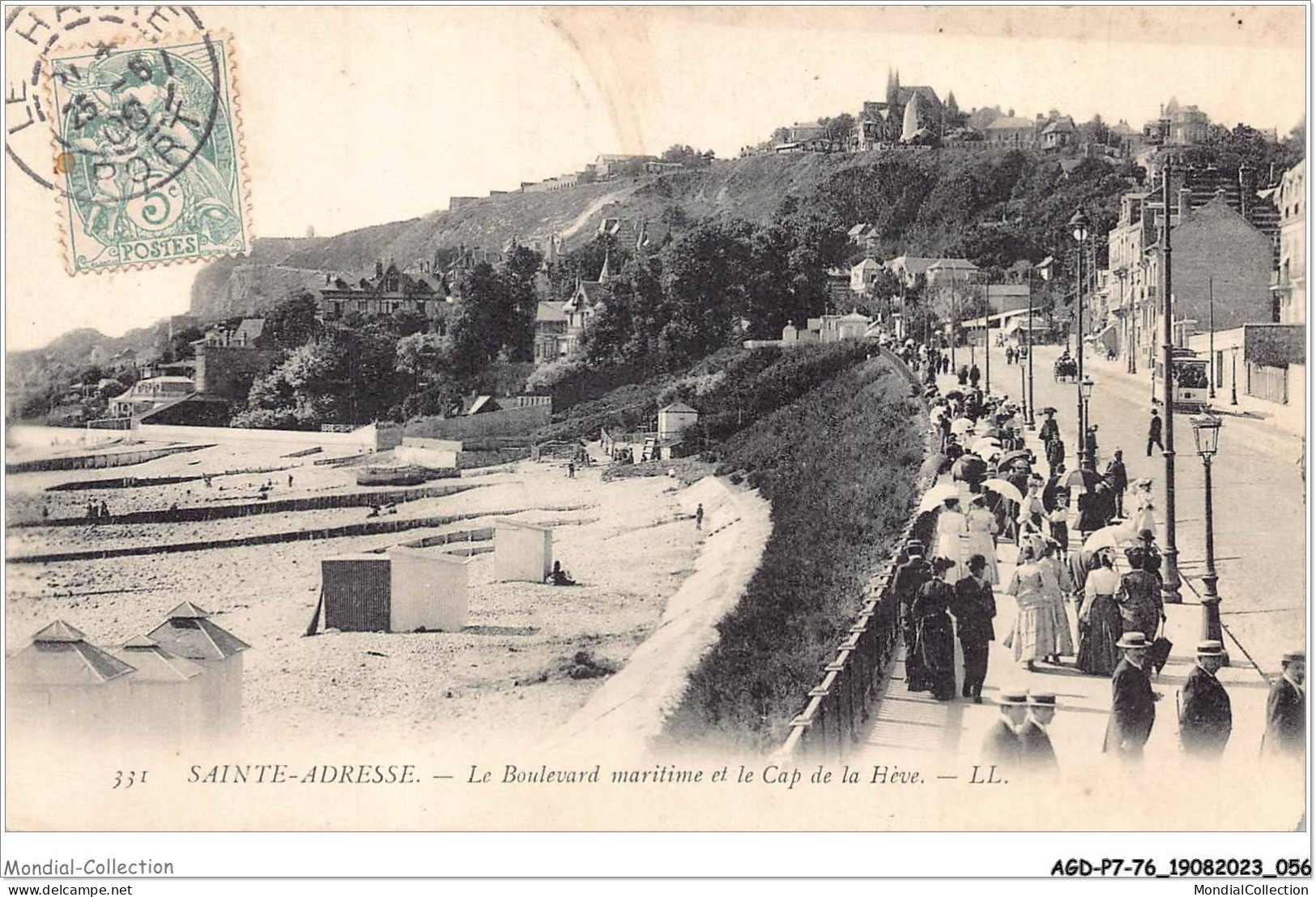 AGDP7-76-0551 - SAINTE-ADRESSE - Le Boulevard Maritime Et Le Cap De La Hève  - Sainte Adresse