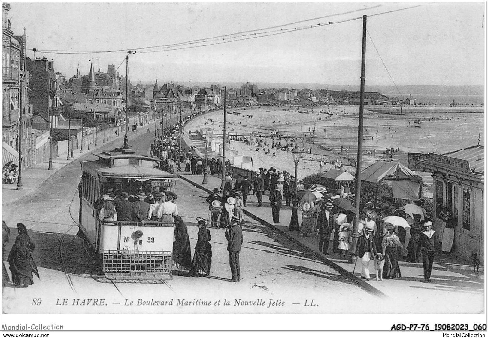 AGDP7-76-0553 - LE HAVRE - Le Boulevard Maritime Et La Nouvelle Jetée  - Graville