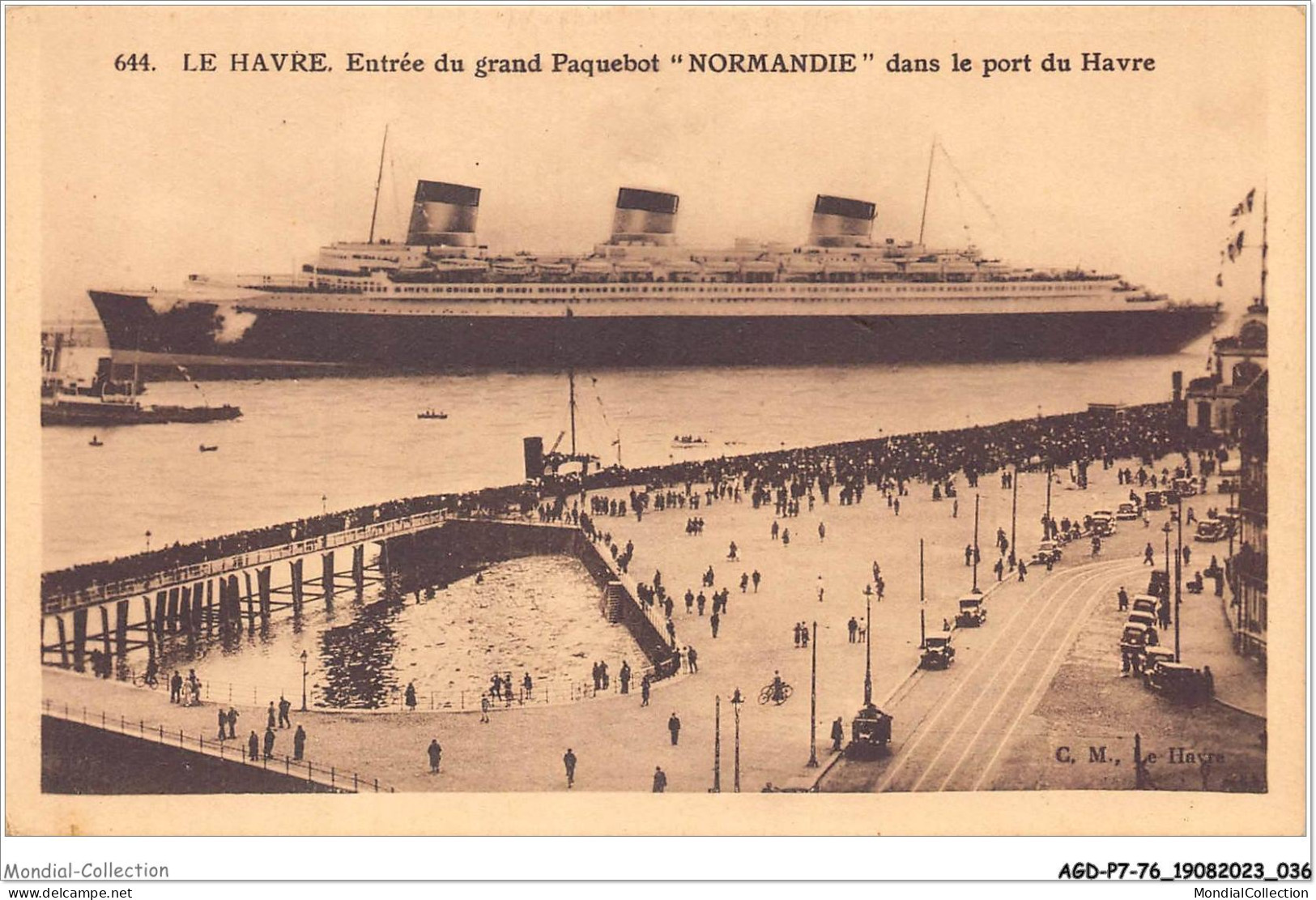 AGDP7-76-0541 - LE HAVRE - Entrée Du Grand Paquebot Dans Le Port Du Havre - Normandie  - Porto
