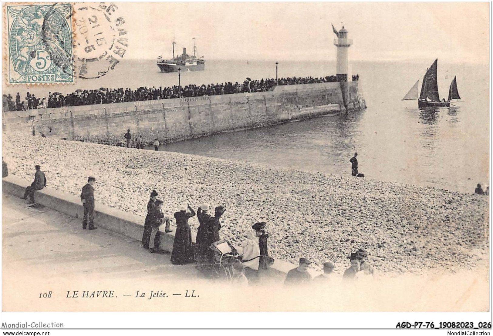 AGDP7-76-0536 - LE HAVRE - La Jetée  - Graville