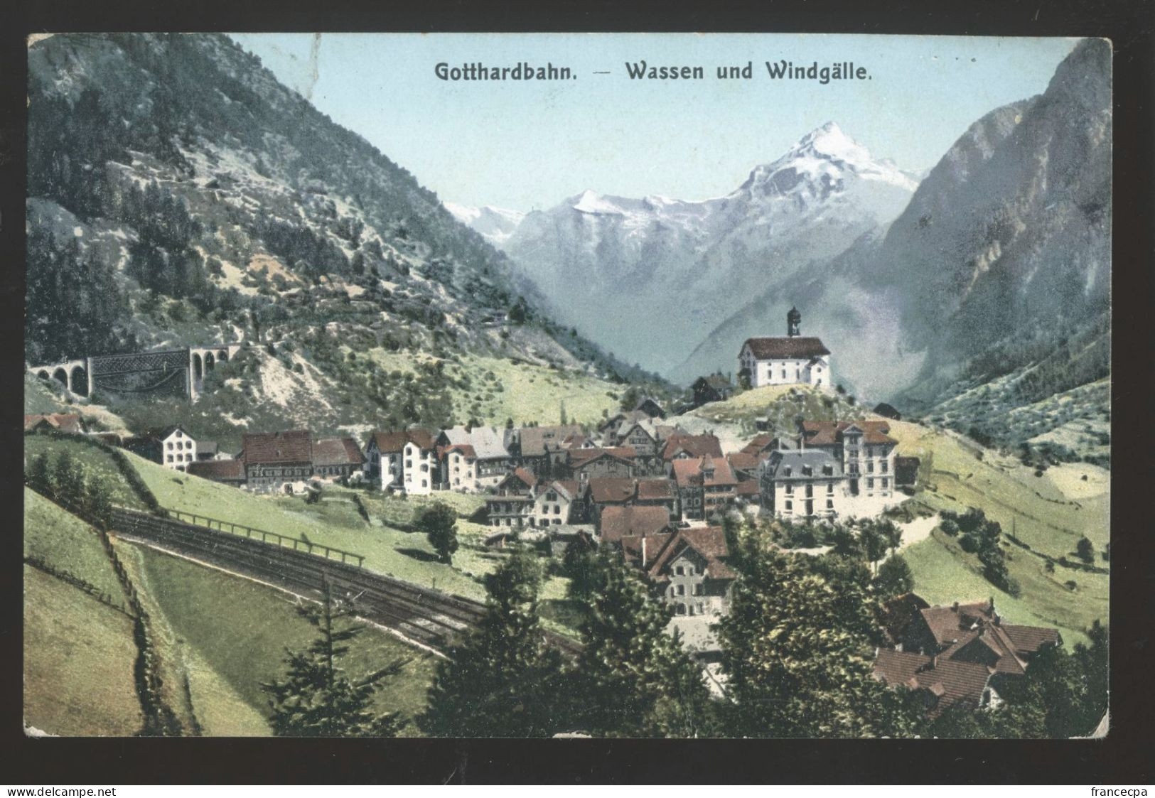 14946 - SUISSE -  Wassen, Gotthardbahn, Windgälle - Wassen