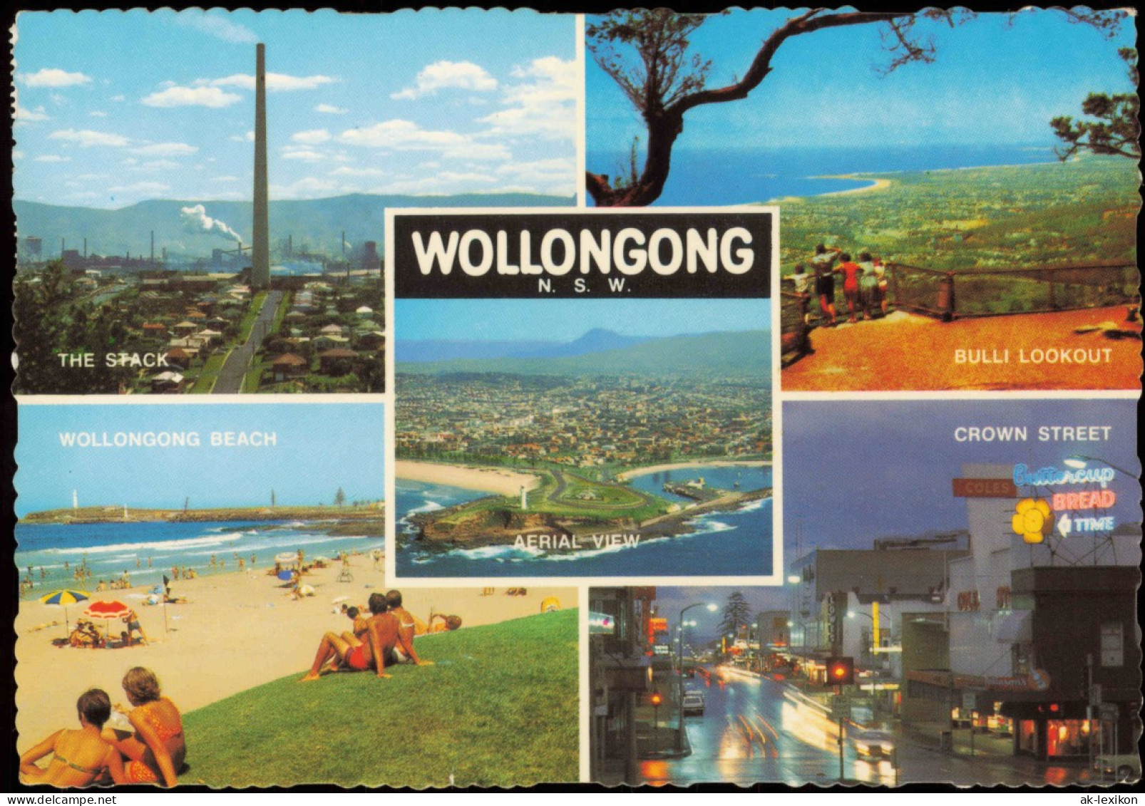Wollongong New South Wales  Luftbild, The Stack 1979  Gel. Air Mail Australia - Altri & Non Classificati