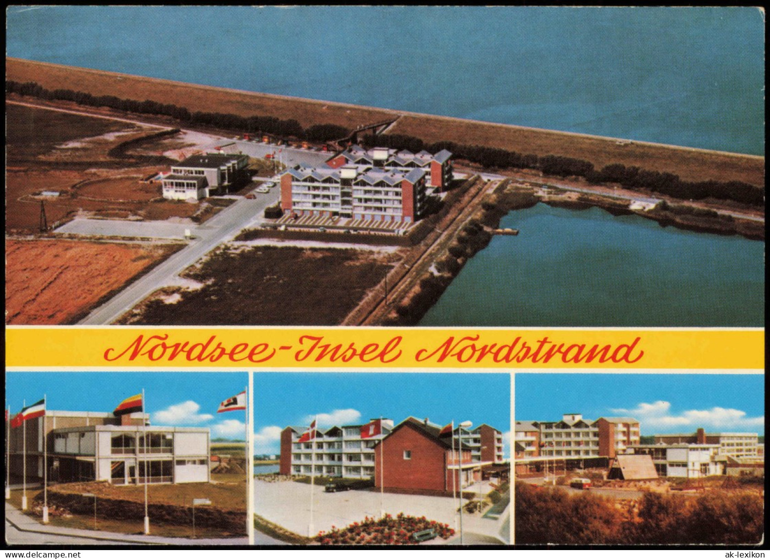 Ansichtskarte Norderney Nordsee-Insel Nordstrand (Mehrbildkarte) 1970 - Norderney