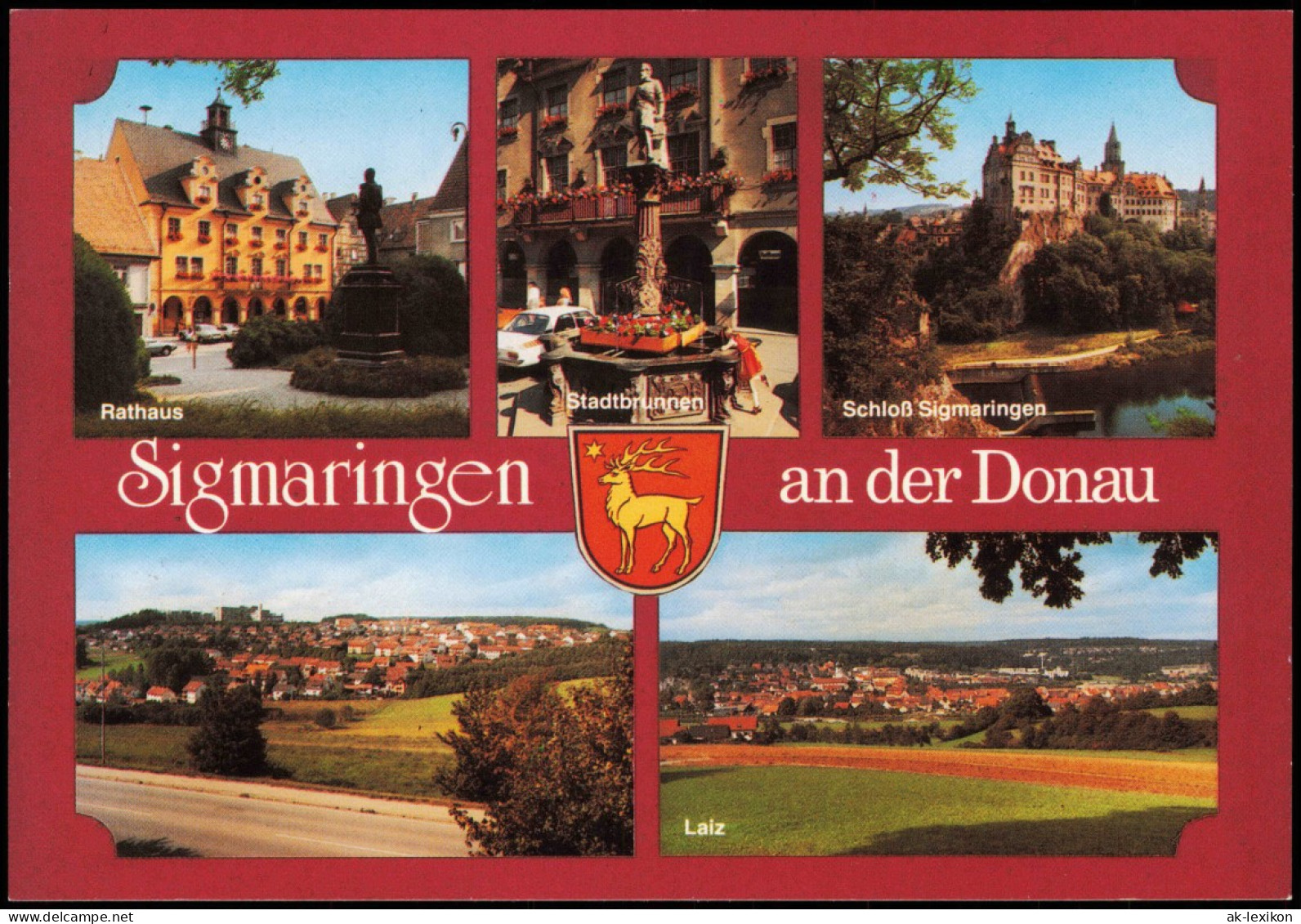 Sigmaringen Mehrbildkarte U.a. Mit Rathaus, Schloss Und Fernansicht 1998 - Sigmaringen